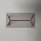 EVKA Moderner Terna-Esstisch aus klarem Glas, MDF-Beine, rechteckiger Esstisch für 2–8 Sitzer