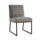 Leather, Metal Leg Armless Dazzido Chair