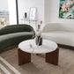 Scandinavian, Modern, Minimalist Marble Sormio Coffee Table