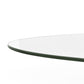 Klar bordsskiva härdat glas, rund matsal, bordsskiva för vardagsrum, robust och modern bordsskiva