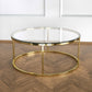 Potrica Round Coffee Table Polished Brass