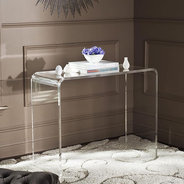 Cb2 console outlet table acrylic