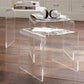 Clear Acrylic Table, Perspex Coffee Table, Square Nesting Table, Lack Coffee Table, Side Table Living room, End Table, Occasional Table, Table Set of 3